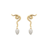 VINE PAVÈ' EARRINGS ~ IN DROP SHAPE