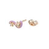 MINI LOOP SINGLE EARRING ~ IN WISTERIA