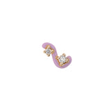 MINI LOOP SINGLE EARRING ~ IN WISTERIA