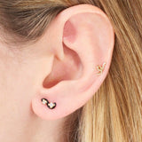 MINI LOOP SINGLE EARRING ~ IN BLACK