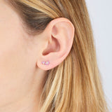 MINI LOOP SINGLE EARRING ~ IN WISTERIA