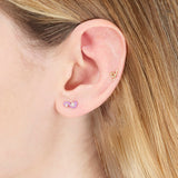 MINI LOOP SINGLE EARRING ~ IN WISTERIA