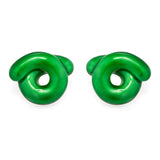 TARALLO EARRINGS IN FOREST GREEN