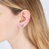 MINI LOOP SINGLE EARRING ~ IN WISTERIA