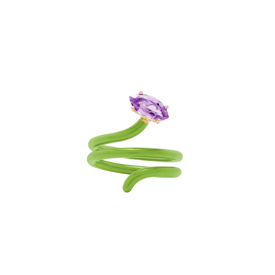 LOOPED VINE RING IN PISTACCHIO