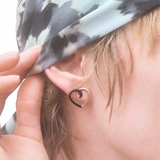 LOVE EARRINGS IN BLACK