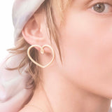 BIG LOVE EARRINGS IN PANNA
