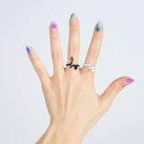 BABY VINE RING ~ IN BLACK