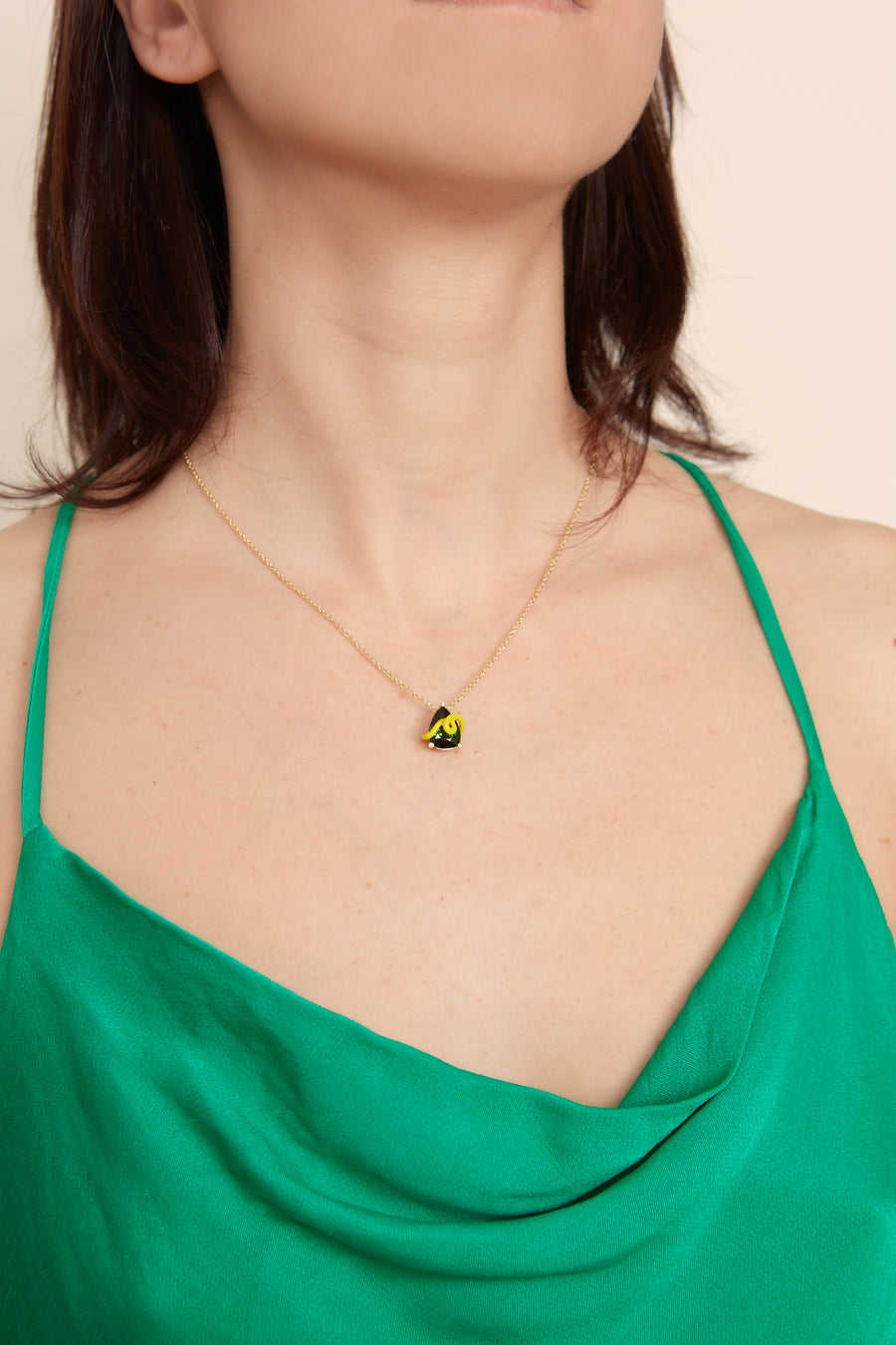 CHIHIRO NECKLACE IN SUNFLOWER WITH TOURMALINE