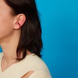 FLOWER EAR CUFF ~ IN BURGUNDY