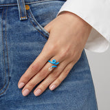BABY VINE RING ~ IN TURQUOISE