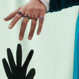 BABY VINE TENDRIL RING ~ IN DEEP PURPLE