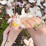 BABY VINE RING ~ IN PISTACCHIO
