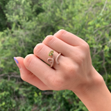 BABY VINE RING ~ IN LATTE