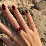 BABY VINE RING ~ IN BURGUNDY