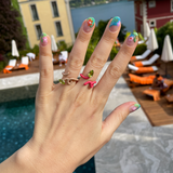 BABY VINE RING ~ IN LATTE