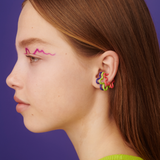FLOWER EAR CUFF ~ IN PURPLE