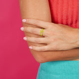 WAVE STACKING RING ~ IN GREEN