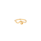 WAVE STACKING RING ~ IN YELLOW GOLD
