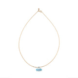 FORTUNEYE PROTECTION NECKLACE with Maquise Cut Topaz