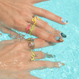 BABY VINE RING ~ IN YELLOW