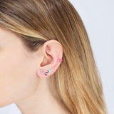 MINI LOOP SINGLE EARRING ~ IN BLACK