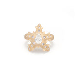 STUDDED STELLA RING WITH DIAMOND