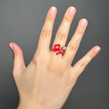 BABY VINE HEART RING