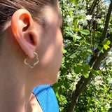 B MINI GOLD AND PANNA EARRINGS