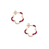B MINI GOLD AND BURGUNDY