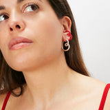 B EAR CUFF ~ IN RED