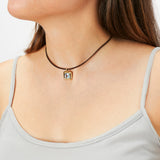 CHOKER ~ WITH TOPAZ PENDANT