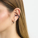 FLOWER EAR CUFF ~ IN DEEP PURPLE