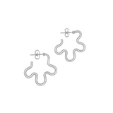 TWO TONES EARRINGS IN SILVER