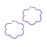 PHILOSOPHY X BEA BONGIASCA - FLOWER POWER EARRINGS IN LAVENDER