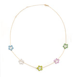 FIVE FLOWER NECKLACE