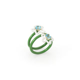 DOUBLE FLOWER RING