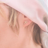 BABY HEART SINGLE EARRING IN PANNA
