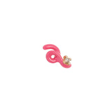 MINI LOOP SINGLE EARRING IN AZALEA