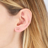 MINI LOOP SINGLE EARRING ~ IN GOLD