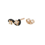 MINI LOOP SINGLE EARRING ~ IN BLACK