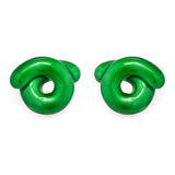 TARALLO EARRINGS IN FOREST GREEN