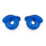 TARALLO EARRINGS IN GLOSSY BLUE