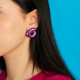 TARALLO EARRINGS IN PURPLE and NAUTILUS