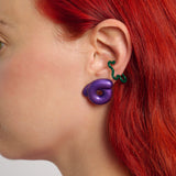 TARALLO EARRINGS IN GLOSSY PURPLE