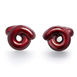 TARALLO EARRINGS IN OXBLOOD