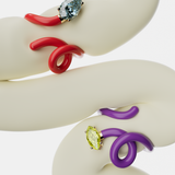 BABY VINE RING ~ IN PURPLE