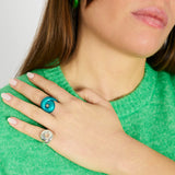 TARALLO RING IN OCEAN BLUE