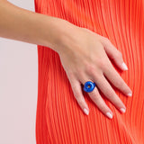 TARALLO RING IN GLOSSY BLUE or DIAMOND STINGRAY
