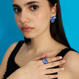 TARALLO RING IN GLOSSY BLUE or DIAMOND STINGRAY